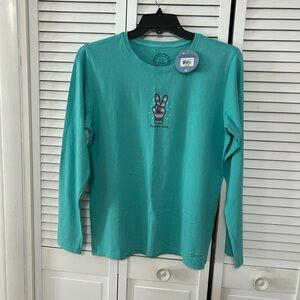 Life is Good Women’s Long Sleeve Shirt - Teal